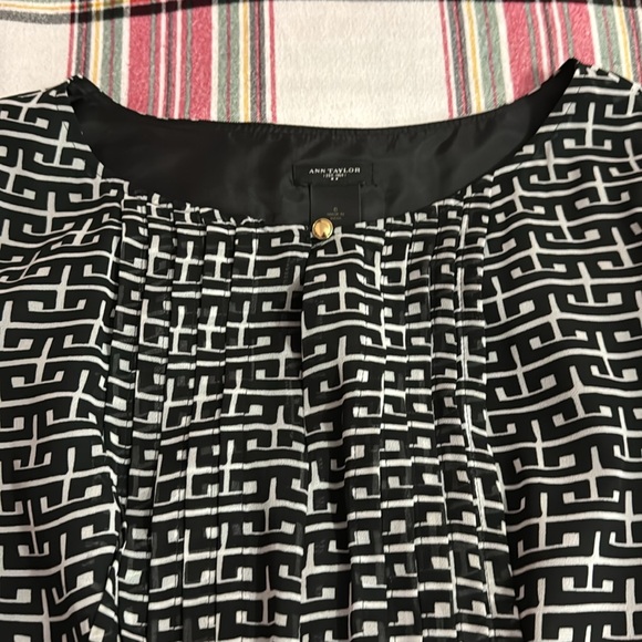 Ann Taylor black and white dress - Picture 2 of 3